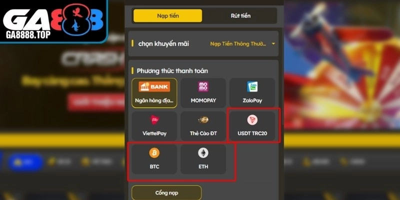 5 bước thực hiện bỏ vốn vào tài khoản bằng tiền mã hóa
